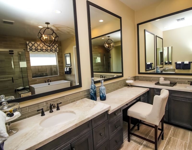 Backlit Mirrors and Vanity Areas